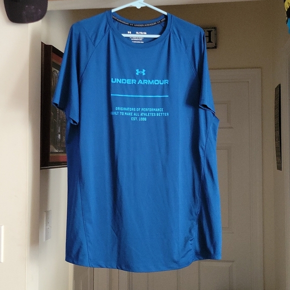 Under Armour Other - Under Armour Shirt XL Blue Performance Athletic Loose Fit Workout Tee
